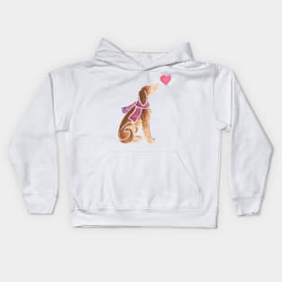 Watercolour Saluki Kids Hoodie